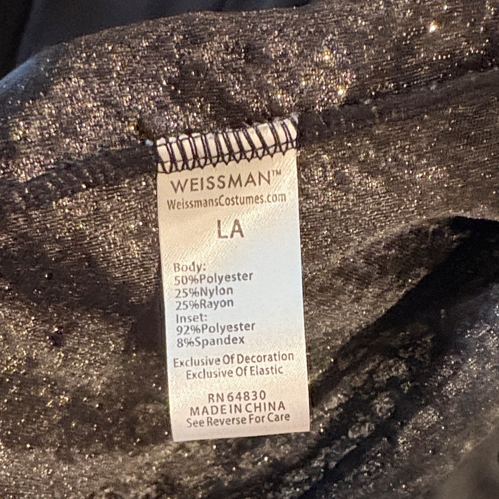 Weissman Black/gold Dancewear - Picture 6 of 8